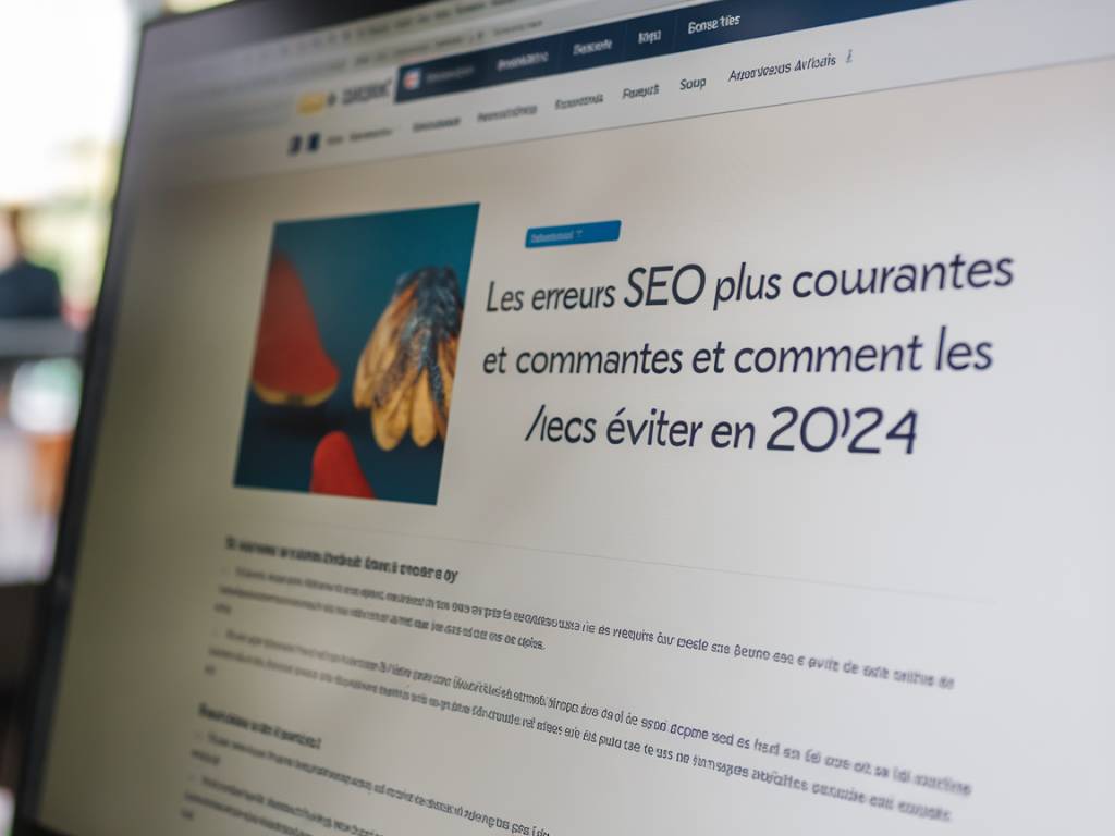 "Les erreurs SEO les plus courantes et comment les éviter en 2024"